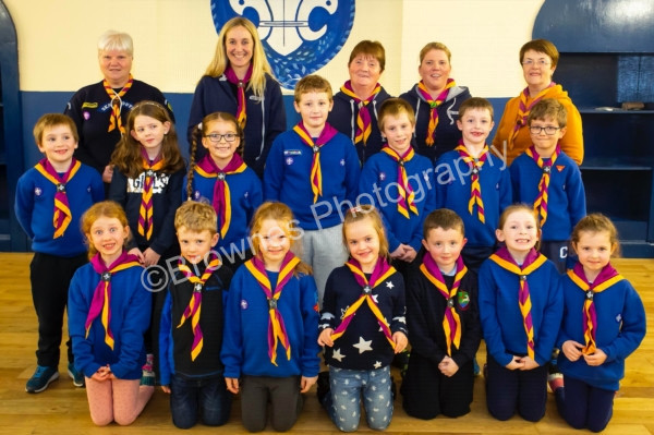 Beevers and scouts investiture